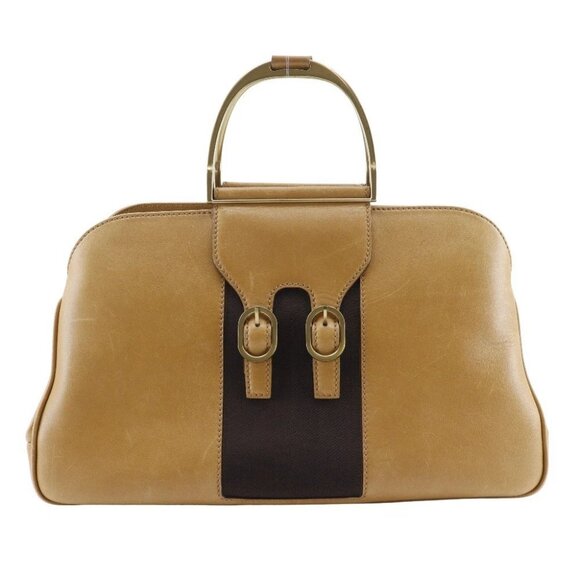 GUCCI Old Gucci Handbag vintage Brown Calfskin Women - Picture 1 of 13